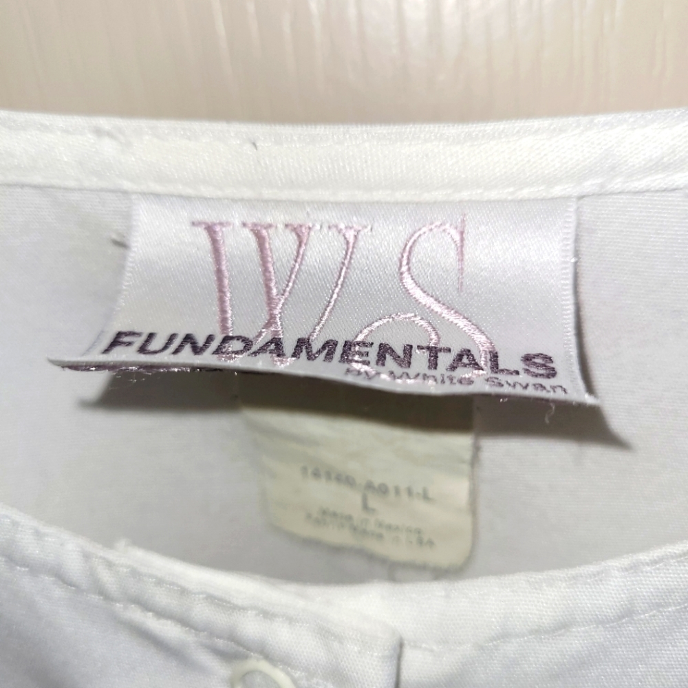 White scrub jacket